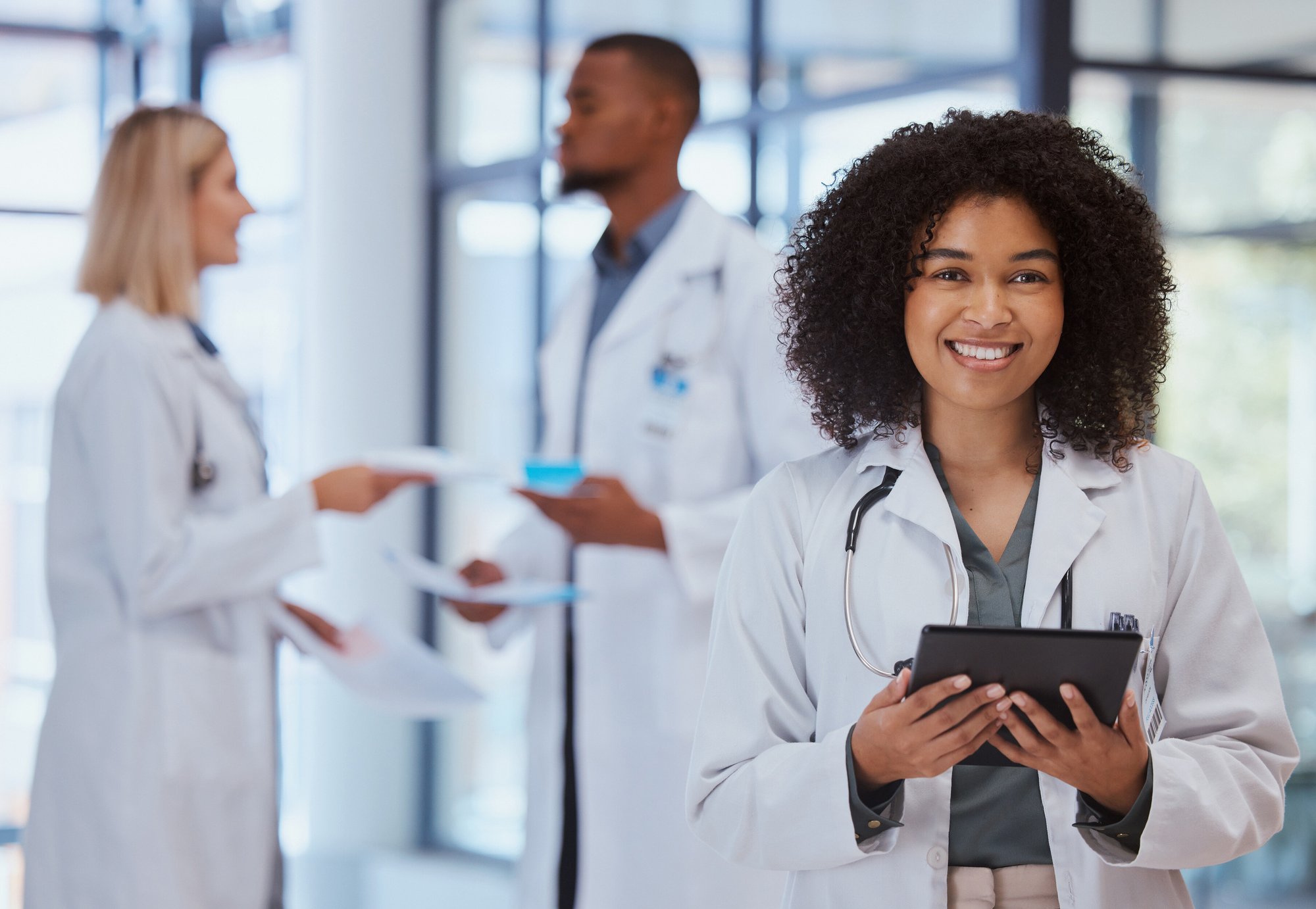 black-woman-healthcare-doctor-with-tablet-research-medical-hospital-leadership-help-trust-african-girl-pharmacist-with-internet-digital-technology-data-medicine-analytics-results (1)